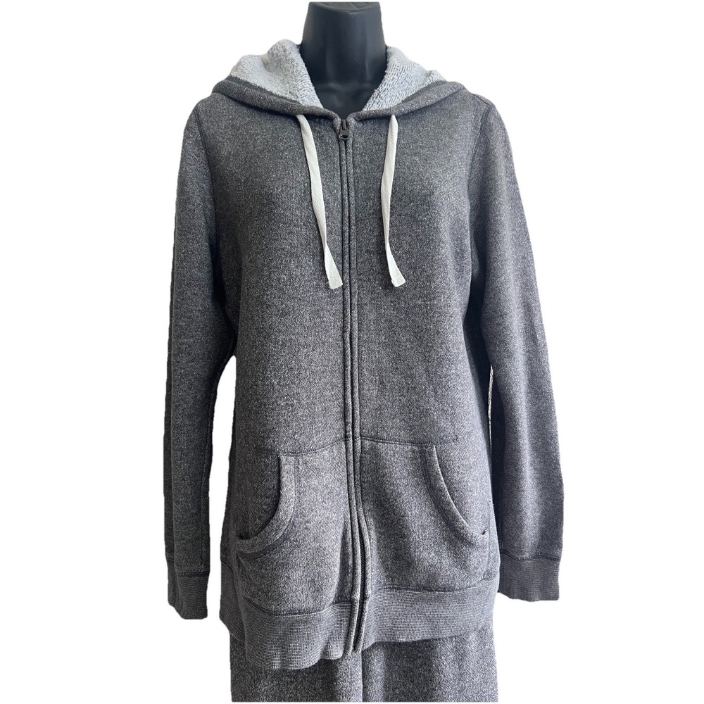 Jogger Set Medium Gray Outfit SB Active Casual Jacket Bottom Women Clothing
